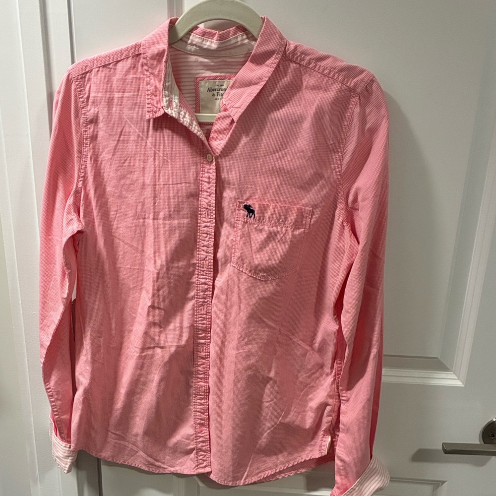 Abercrombie & Fitch Pink Button-Down Shirt
